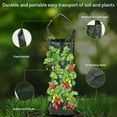 thumbnail image 4 of Hanging Grow Bags for Vegetables – Breathable PE Fabric Planters with Drainage Holes & Reinforced Straps – Upside Down Garden Planter for Patio, Balcony – Heavy Duty Aeration Planting Bags, 4 of 8