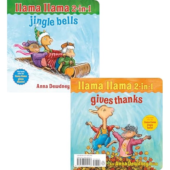 Pre-Owned Llama Llama 2-In-1: Gives Thanks/Jingle Bells (Board book) 0593204158 9780593204153