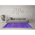 thumbnail image 3 of Ahgly Company Indoor Round Persian Purple Bohemian Area Rugs, 7' Round, 3 of 4