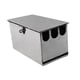 thumbnail image 5 of Bloque de cuchillos universal de acero inoxidable para cocina, soporte para cuchillos de hotel. 26x12x14cm, 5 of 9