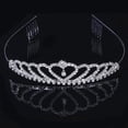thumbnail image 2 of Sonducket Diadema con diamantes de imitación para mujer, pinza única para el pelo, joyería para el pelo de boda para mujer y niña Accesorio para el cabello, 2 of 6