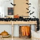thumbnail image 4 of Enredaderas negras de Halloween, enredaderas artificiales de hojas de arce, plantas verdes artificiales, decoración de Halloween, 4 of 5