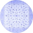 thumbnail image 1 of Ahgly Company Indoor Round Persian Blue Traditional Area Rugs, 4' Round, 1 of 4