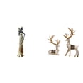 thumbnail image 1 of Figura decorativa ligera de una mujer tribal africana, ideal para hoteles, con estatuas de ciervos y de pie. Adornos para sala de estar., 1 of 8