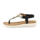 thumbnail image 4 of Zapatos de mujer, zapatillas de playa ligeras, zapatillas sin cordones, tacón medio, informales, cómodas, con diamantes de perlas, sandalias con cuña, chanclas bohemias Wmkox8yii nm2625, 4 of 9