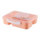 thumbnail image 1 of Caja Bento de 5 compartimentos - Plástico, hermética y ligera - Recipiente reutilizable para preparar comidas para la escuela/oficina, 1 of 3