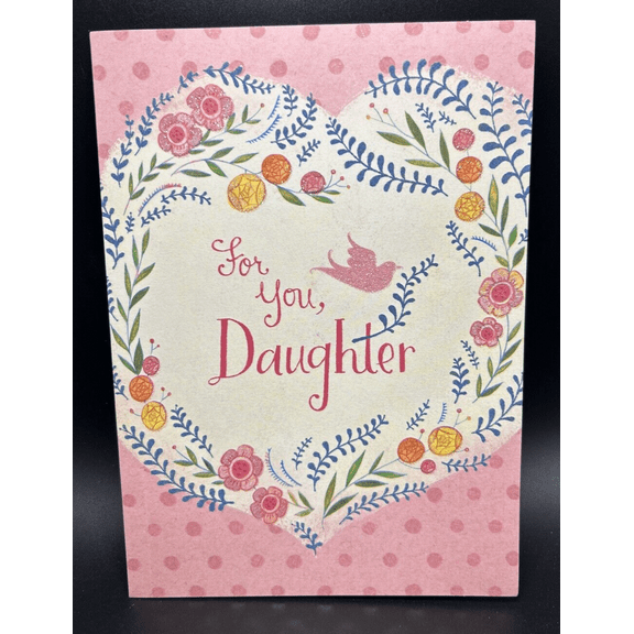 For Daughter First Communion Greeting Card w/Envelope