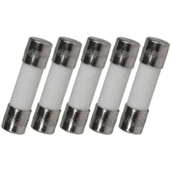 Ceramic Fuses | 5x20mm | Slow Blow | Pack of 5 | 1.25A