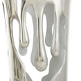 thumbnail image 6 of DecMode 20", 16"H Abstract Drip Silver Aluminum Metal Vase with Melting Designed Body, Set of 2, 6 of 12