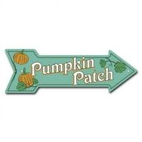 6 x 18 in. Pumpkin Patch Arrow Sign