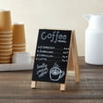thumbnail image 4 of 2 Pack Mini Chalkboard Easel Signs for Tabletop Decorations, Restaurant Food Display, Message Boards, Small Business, Wedding, Catering Events, Coffee Shop (4.5x7.5 in), 4 of 11