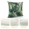 thumbnail image 4 of QZHH Tropical Palm Leaves Throw Pillow Cover Green Tropical Palm &amp; Fern Leaves Farmhouse Cushion Case for Sofa Couch, 4 of 5
