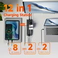 thumbnail image 3 of LOVEVER Flat Plug Surge Protector Outlet Extender Power Strip with 5ft/10ft Thin Flat Extension Cord  8 Widely Distributed AC Outlets  4 USB Charging Ports (2 USB A & 2 USB C)  Desk Charg, 3 of 6