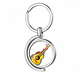 thumbnail image 1 of El instrumento guitarra Mexicon elemento ilustración Rotating keychain Metal Keyring Holder, 1 of 2
