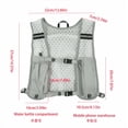 thumbnail image 4 of jiaxiM Running Phone Holder Vest with Water Bottle Reflective Hydration Vest Adjustable Light Pockets for Running Accessories Unisex, 4 of 7