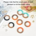 thumbnail image 4 of 1 box DIY 2 colors Dangle Earring Making Kits 10pcs Ring Resin & Walnut Wood Pendants Brass Earring Hooks & 2 styles Jump Rings Mixed color 50pcs/box, 4 of 5