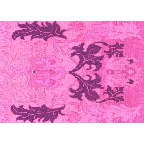 Ahgly Company Indoor Rectangle Abstract Pink Modern Area Rugs, 5' x 8'