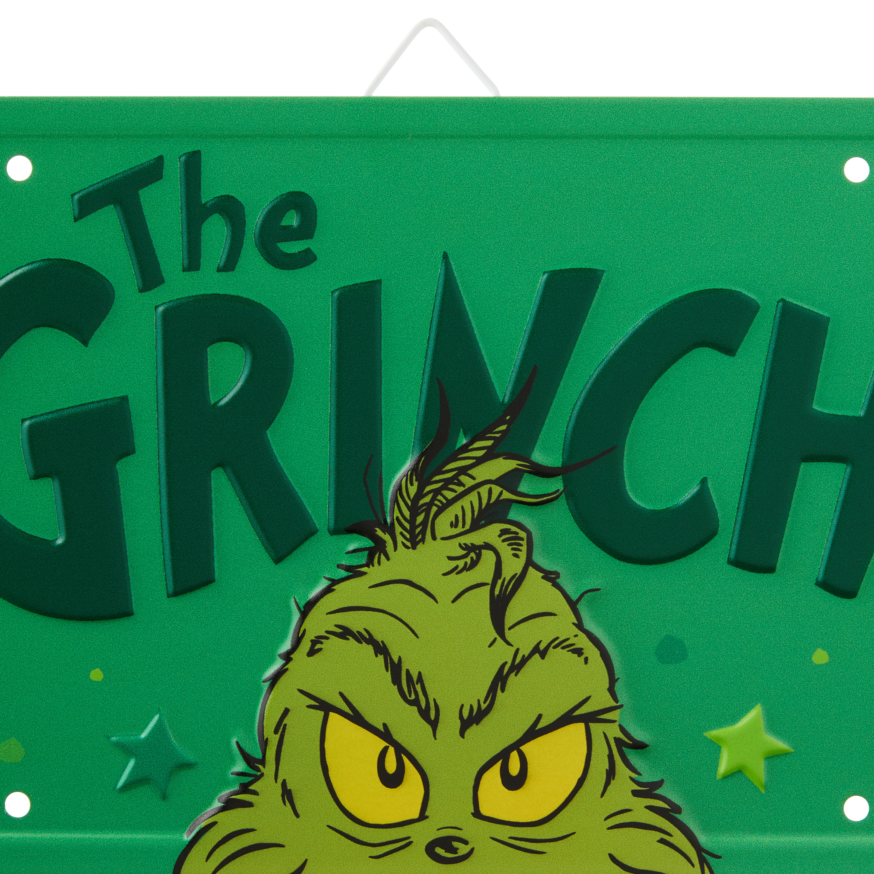 How The Grinch Stole Christmas 12 Inch 'Grinch' Metal Sign, Green, by Ruz