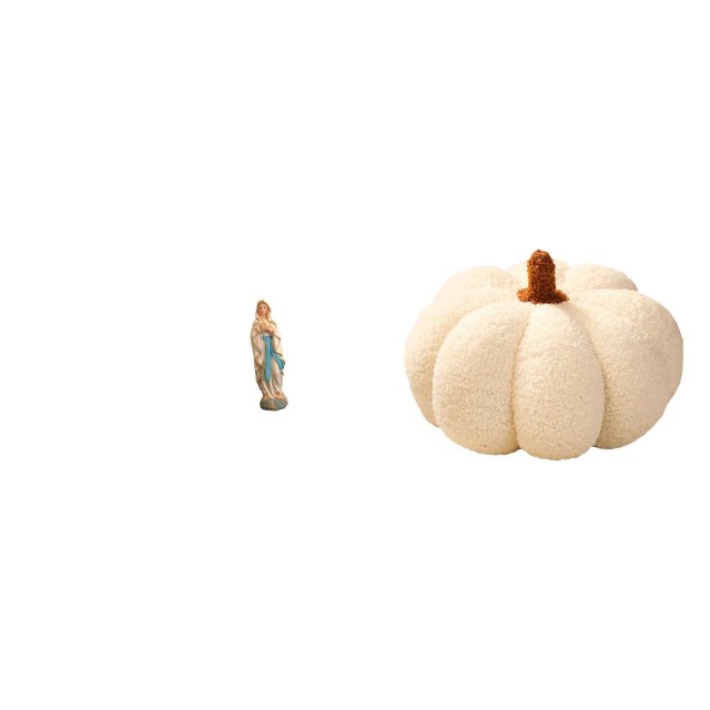 Escultura decorativa de resina de María Lutero con forma de calabaza, cojín para sofá, obra de arte para oficina, coche, cama, dormitorio, h