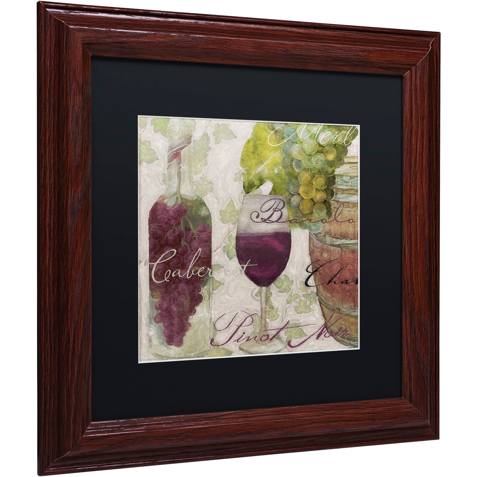 Trademark Fine Art "Wine Cellar I" Canvas Art by Color Bakery Black Matte, Wood Frame