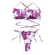 thumbnail image 1 of Traje de baño dividido con estilo para mujer Bikini cómodo con estampado de cintura OAVQHLG3B Store  lin121212, 1 of 3