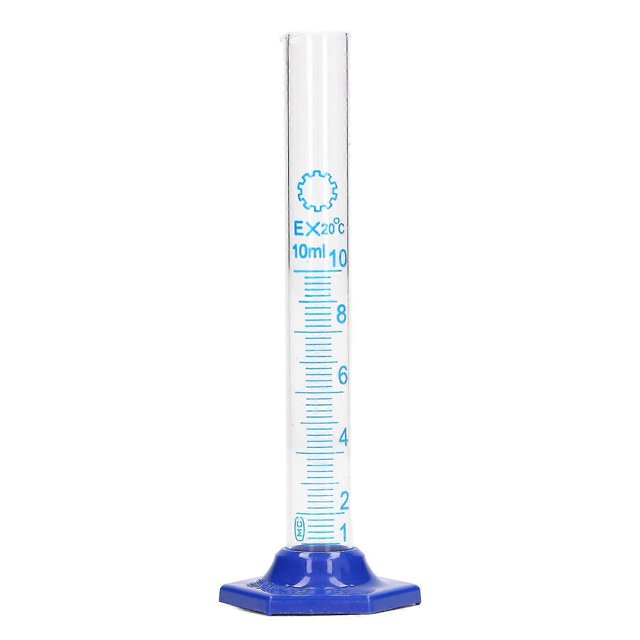 10pcs 10ml Measuring Cylinder Glass Graduated Cylinder Set Laboratory Experiment Utensils Banmo
