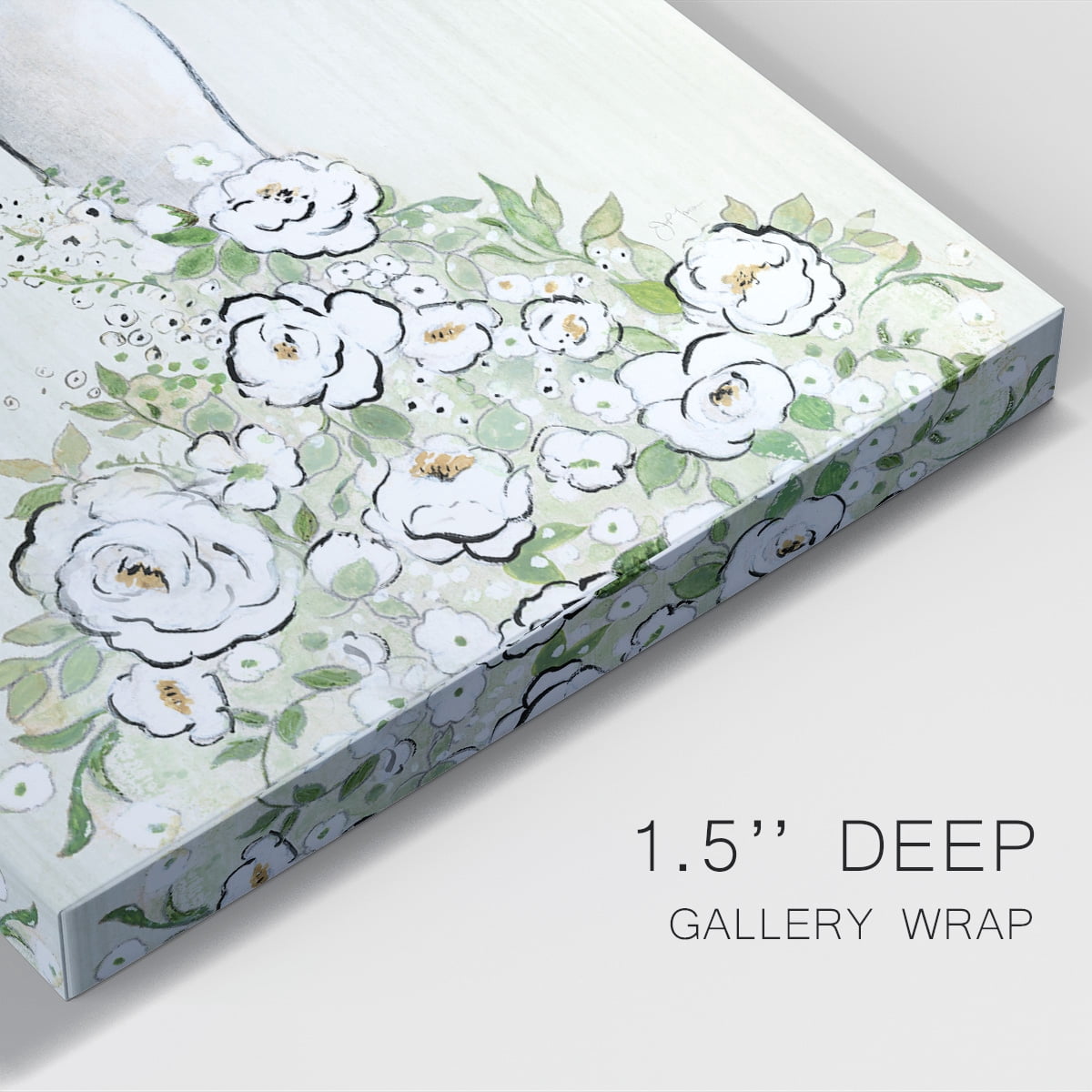 Fashion Floral Figurative Premium Gallery Wrapped Canvas - Ready to Hang
