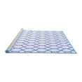 thumbnail image 2 of Ahgly Company Machine Washable Indoor Round Trellis Blue Contemporary Area Rugs, 5' Round, 2 of 4