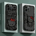 thumbnail image 2 of Silicone Matte Phone Case for Samsung Galaxy S10 Note 20 Ultra Note 9 8 S9 Note 10 Plus S8 Plus Sanrio H-Hello Kitty Cover Gift Festivals, 2 of 7