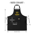 thumbnail image 4 of 2 Pack Adjustable Bib Apron with Fun ' Dots dot dots season to plant ' Design 2 Pockets Perfect for Cooking for Men & Women, 4 of 5