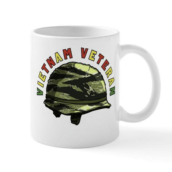 CafePress - Vietnam Veteran Helmet - 11 oz Ceramic Mug - Novelty Coffee Tea Cup