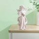 thumbnail image 4 of Figura de ángel rezando de resina, estatua navideña, decoración del hogar, ángel de oración de hadas Altura 20 cm, 4 of 9
