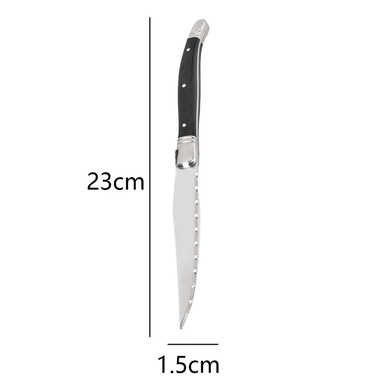 Sword & Crown 4-Piece 4.5 Stainless Steel Serrated Blade Steak Knife –  Alrossa
