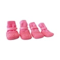 thumbnail image 2 of Dog Shoes for Large Dogs, Waterproof Anti-Slip Dog Boots & Paw Protectors for Summer Hot Pavement Winter Snow, Breathable Dog Booties for Hiking/Walking/Outdoor/Floor(M,Pink), 2 of 6