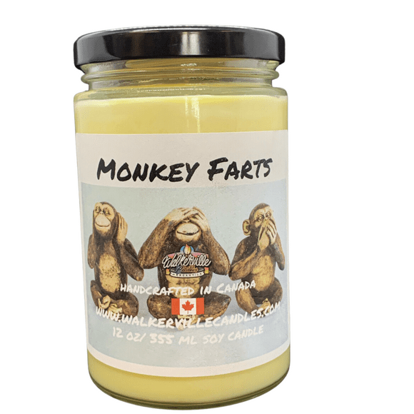 Monkey Farts 12 oz/ 355 ml Soy Candle