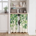 thumbnail image 6 of Country Leaves Kitchen Curtain for Berdoom Living Room Cafe 54 Inch Length, Spring Green Leaf Branches Vine Botanical Tiers Curtains Light Filtering Drapes Window Treatment 2 Panels 52"Wx54"L, 6 of 8