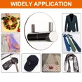 thumbnail image 5 of 4pcs bathroom, kitchen, nail free metal, seamless hook, wall, clothes, hats, stainless steel hook, adhesive hook - style2, 5 of 5