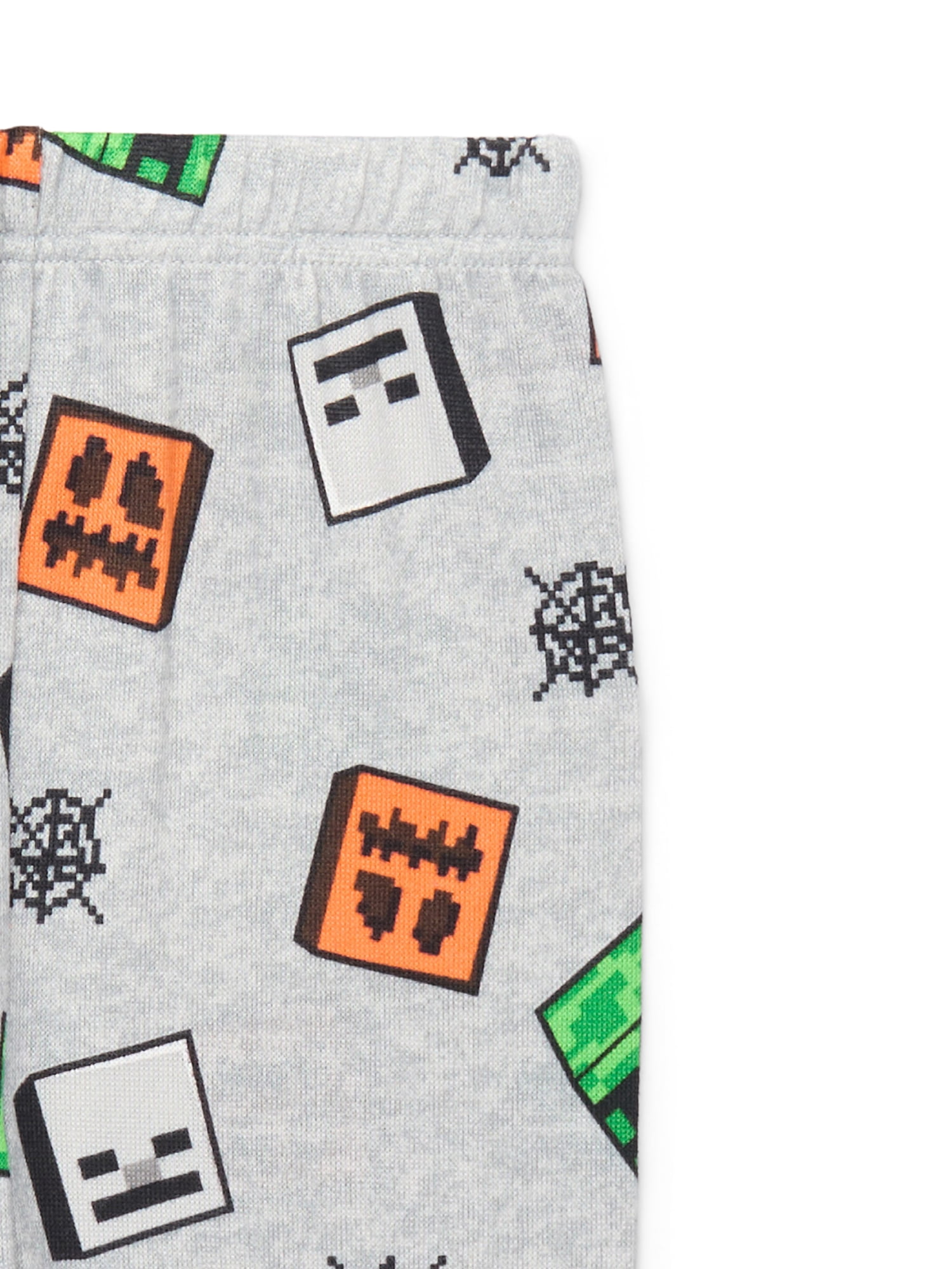 Minecraft Boys Long Sleeve Tee and Pants Pajama Set, 2-Piece, Sizes 4-10