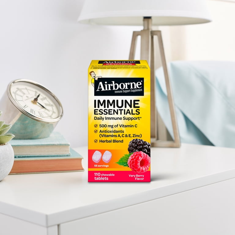 Airborne Immune Essentials Vitamin C, Very Berry, 110 Tablets photo 8