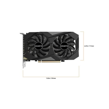 GIGABYTE - NVIDIA GeForce RTX 3050 WINDFORCE OC V2 6GB GDDR6 PCI Express 4.0 Graphics Card - Black