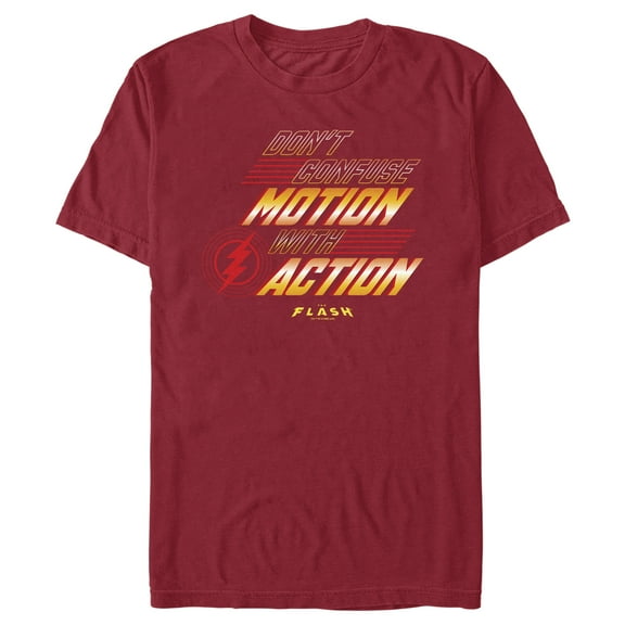Men's The Flash Don't Confuse Motion Graphic Tee Cardinal X Large