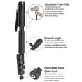 thumbnail image 4 of Acuvar Adjustable 62' Inch Monopod with Integrated Safety Strap and 4 Section Extending Pole Aluminum for All Digital Cameras, DSLR, Mirrorless, Compact Cameras and Camcorders, 4 of 10