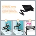 thumbnail image 3 of Laptop Desk Metal Foldable Computer Desk for Home Use 1Pcs 16.5x10.2in, 3 of 8