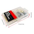 thumbnail image 2 of sweethay 100 Uds Kit para colgar cuadros marco de madera ganchos de montaje en pared clavos Kit de cables para colgar cuadros Herramientas y ferretería, 2 of 6