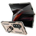 thumbnail image 2 of For Samsung Galaxy Z Fold 7 Case ,Heavy Duty Shockproof Body Phone Cover Built in Metal Rotated Magnetic Ring Holder Kickstand,Dual Layer Military-Grade Drop protection,Gold, 2 of 5