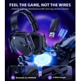 thumbnail image 2 of Auriculares inalámbricos para juegos Vakedy HW12 con micrófono de 2,4 GHz, 2 of 9