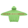 thumbnail image 6 of Men Women Oversized Hoodies 2026 Casual Long Sleeve Valentines I Love You This Much Sweatshirt with Pockets for Couples, 6 of 6