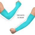 thumbnail image 4 of ALAZA Turquoise UV Sun Protection Arm Sleeves UPF 50+ Compression Cooling Sleeve 1 Pair, 4 of 7