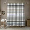 thumbnail image 4 of Creative Products Shades of Blue Stripes 71x74 Shower Curtain, 4 of 7