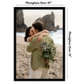 thumbnail image 3 of Americanflat 10x15 Picture Frame with Polished Plexiglass Streamline Collection Thin Border Wall - Black, 3 of 8